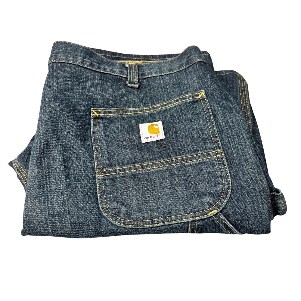 Carhartt Jeans Mens 42x30 (42x29 ACTUAL) Relaxed Fit Blue Carpenter Denim